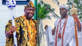 Oba Abimbola Owoade and Oba Adeyeye Ogunwusi