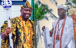 Oba Abimbola Owoade and Oba Adeyeye Ogunwusi