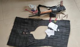 BREAKING: Man found with gun, bullets, bullet-proof vest says he was paid N180,000 to fight for two months