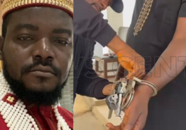 E Dey Show: Viral Video Shows Moment Policeman Removes A Handcuff And Replaced It With Two Handcuffs
