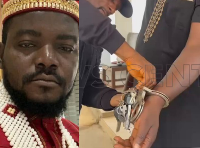 E Dey Show: Viral Video Shows Moment Policeman Removes A Handcuff And Replaced It With Two Handcuffs