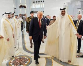 Reactions as Qatar Emir was spotted introducing Aliko Dangote to Donald Trump in Qatar