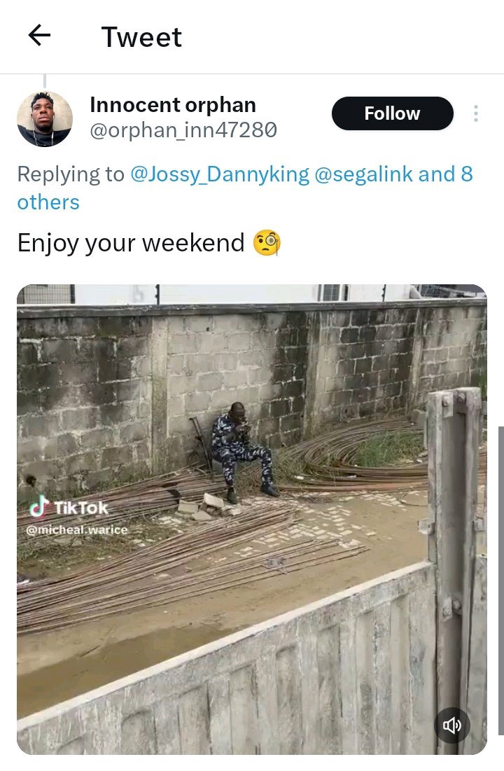 FCT Police PRO Response after seeing video of a Policeman wrapping weed with his AK-47 rifle beside him FCT Police PRO Response after seeing video of a Policeman wrapping weed with his AK-47 rifle beside him