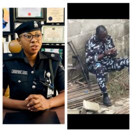 FCT Police PRO Response after seeing video of a Policeman wrapping weed with his AK-47 rifle beside him