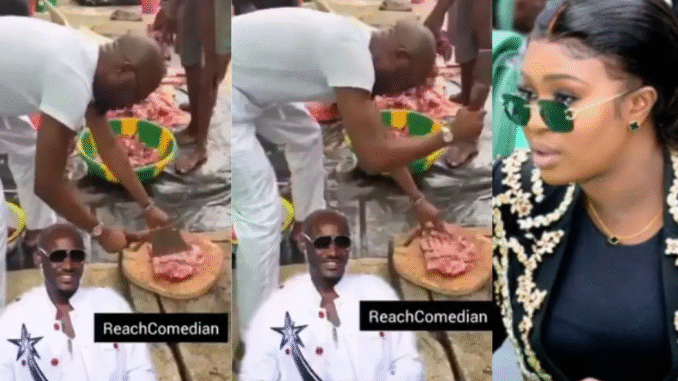 Ahah, this is getting serious – Video of 2Baba cutting meat at the market as he set to cook for his wife Natasha surfaces (Watch) Ahah, this is getting serious – Video of 2Baba cutting meat at the market as he set to cook for his wife Natasha surfaces (Watch)