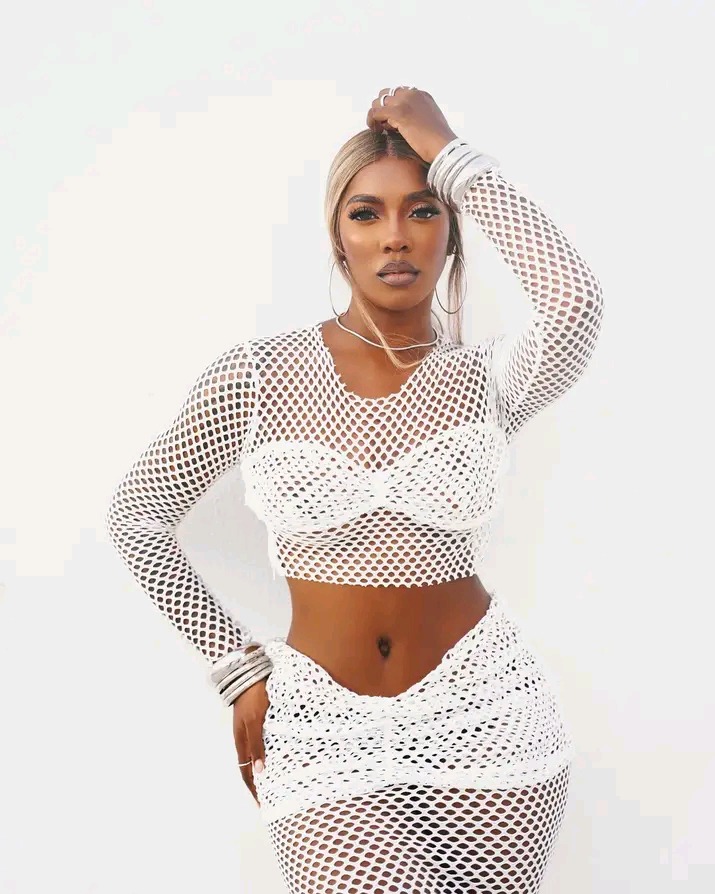 Singer Tiwa Savage Shows Off the Okra Water She Uses To Maintain Her Beauty