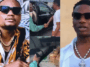 ‘This is how to serve the king’: Wizkid laughs so hard as DJ Tunez surprises him with jollof rice, spaghetti, suya, chicken and others (Video)