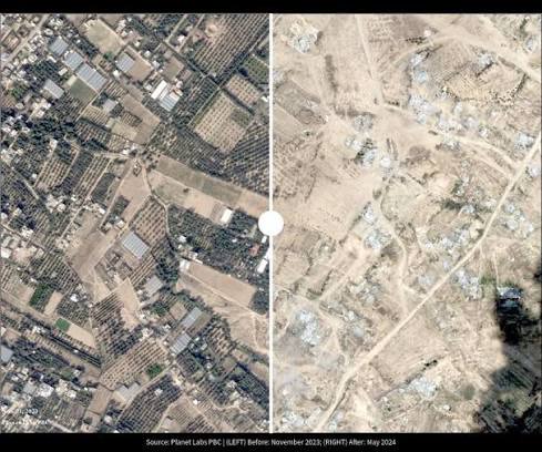 Before And After Satellite Images Show How Israel Has Destroyed Gaza City
