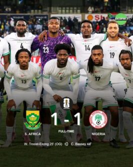 BREAKING: CAF W/C Qualifiers Group C Table After Super Eagles Dropped Points Against South Africa