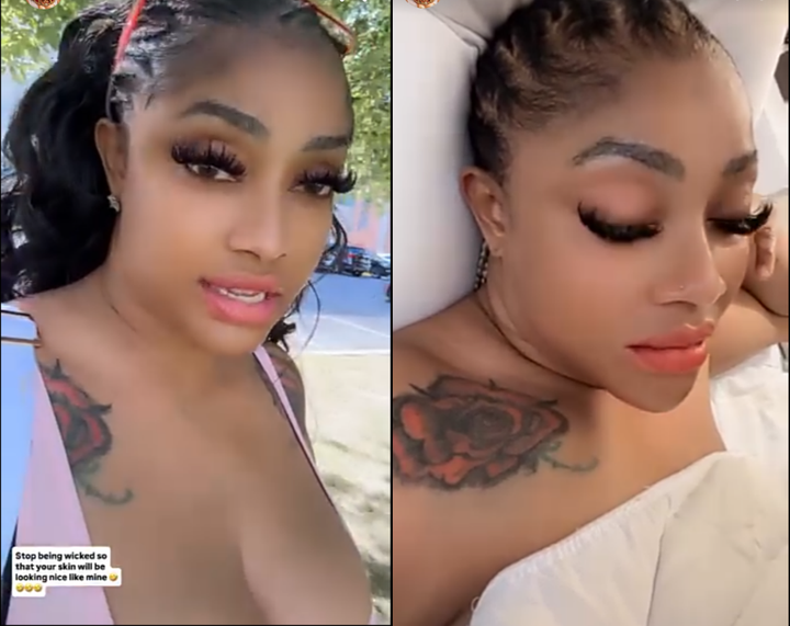 “Stop Being Wicked So Your Skin Will Be Like Mine” Angela Okorie Advises In New Post