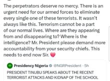 Don Jazzy calls on President Tinubu to demand accountability from security chiefs amid Kebbi schoolgirls abduction