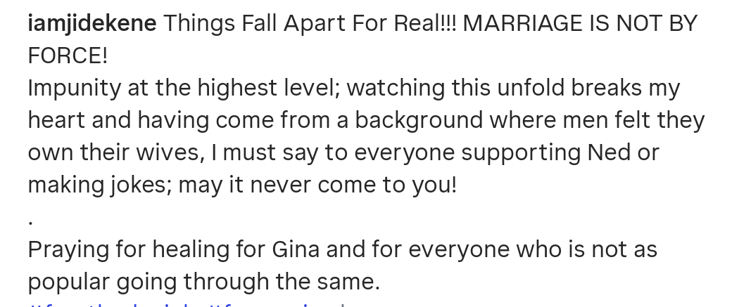 Marriage is not by force Actor Jide Kene reacts to Regina Daniels marital situation