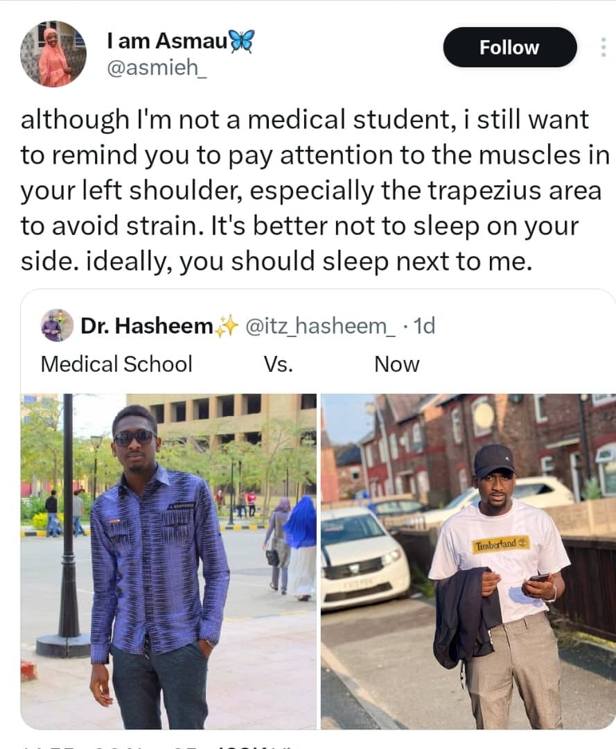Nigerian lady shoots her shot at a doctor on X