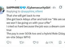 Lady shares how she lost a multinational job offer after revealing she was pregnant