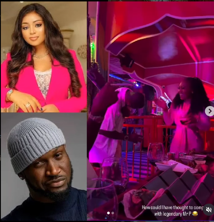 Actress Regina Daniels and veteran singer Mr P party together at the club (Video)