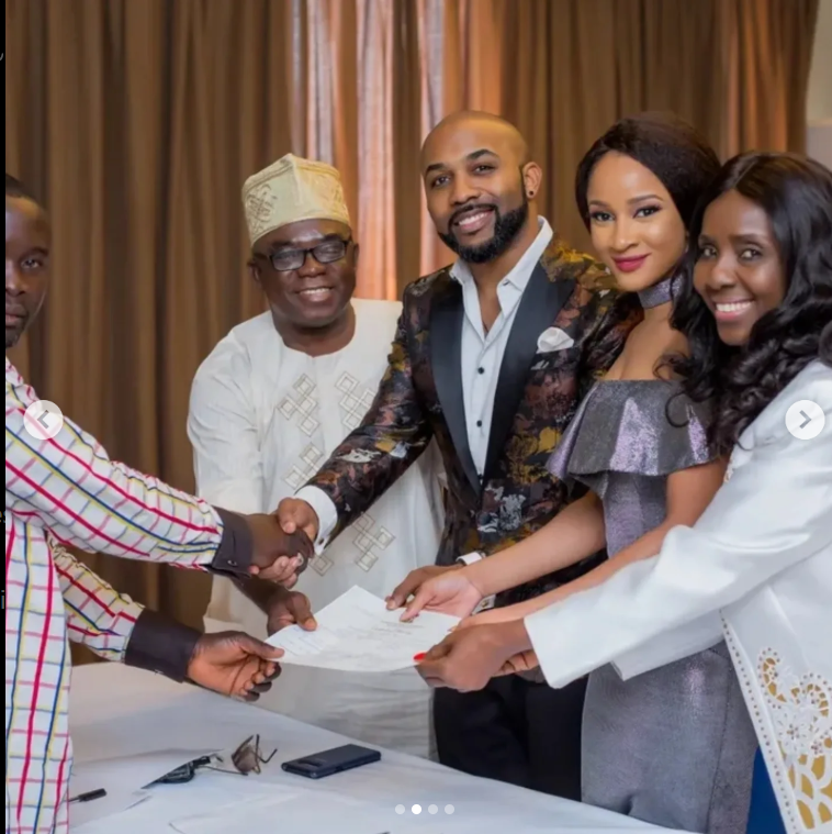 Banky W melts hearts as he celebrates 8th wedding anniversary with Adesua Etomi