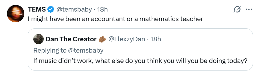 Singer Tems reveals the career she would have chosen if music didnt work out