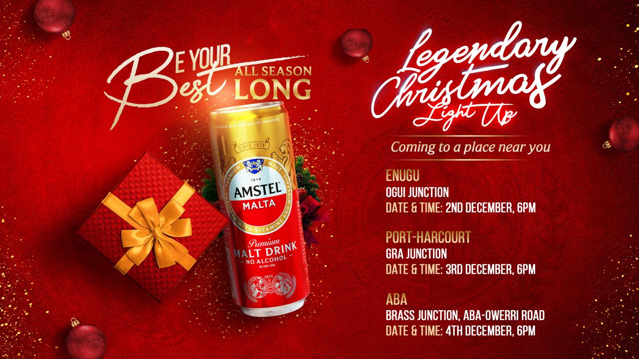 Amstel Malta Unveils Be Your Best All Season Long Campaign, Citywide Christmas Lightings, and the Debut of Amstel Malta Festiville in Aba