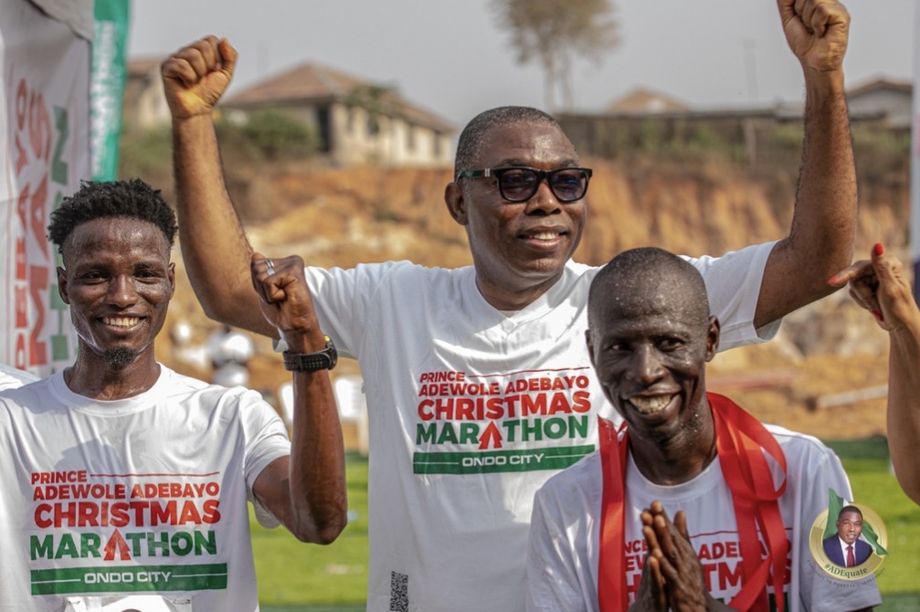 Prince Adewole Adebayo Flags Off 2nd Edition of The Christmas Marathon & Queen Lilian Adebayo Health Walk In Ondo City