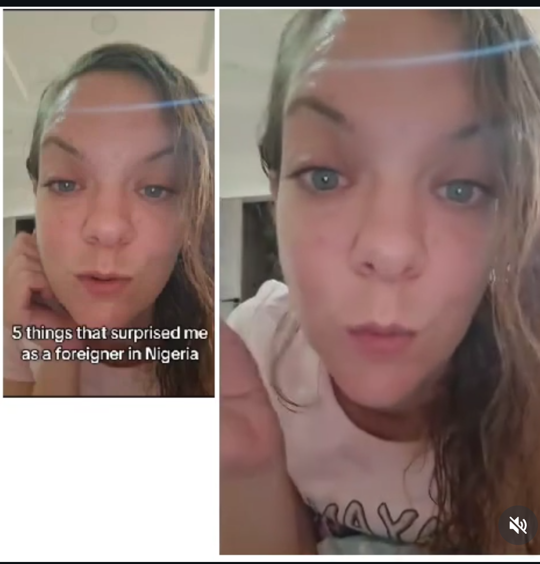 Foreigner living in Lagos shares shocking things she still cant get over including one very weird habit of Nigerian men (Video)