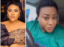 iPhone no go kee me this new month  Actress Nkechi Blessing fires back after fans question her using iPhone 16 instead of her iPhone 17 to call her son on a podcast