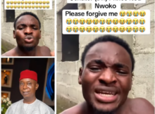 Young man who accused Senator Ned Nwoko of plotting to harm Regina Daniels breaks down in new video, says it was just content