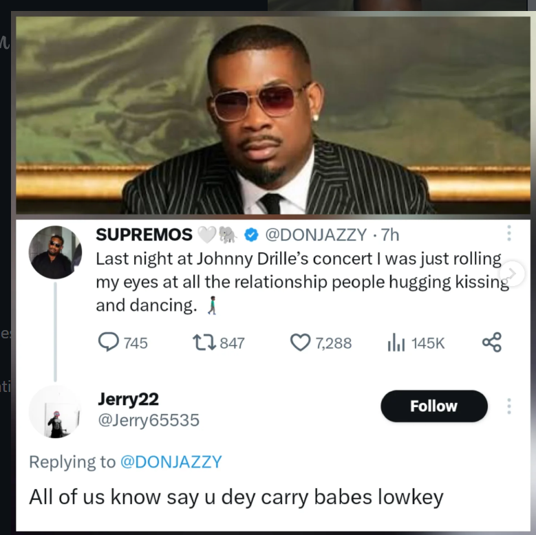 Don Jazzy reveals his ideal spec in twitter post