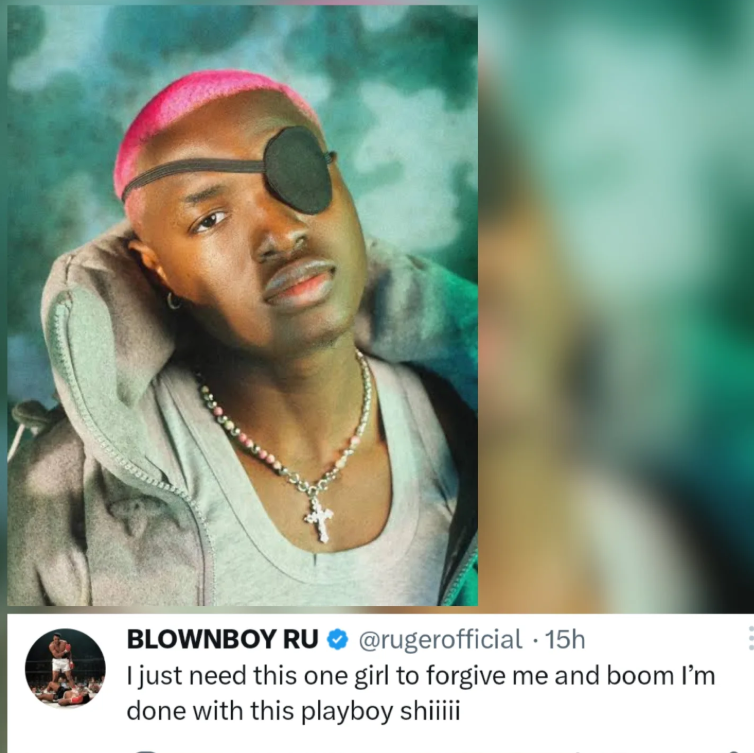 Ruger declares hell drop playboy lifestyle if one mystery woman forgives him