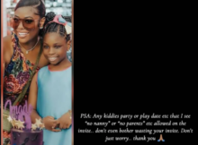 Davido's baby mama, Sophia Momodu, issues firm PSA to parents after spotting a trend in kiddies party invites