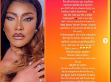 Angela Okorie says she turns down events despite the money because not all invites are safe
