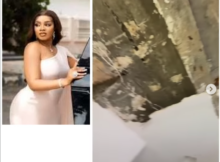 BBNaija star Queen Mercy recounts scary moment as POP ceiling collapses in her home