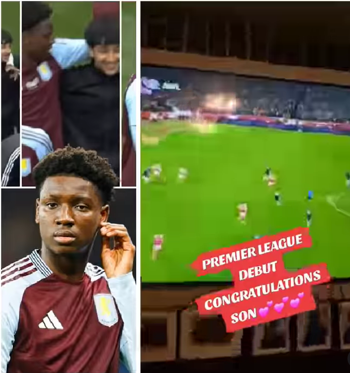 Proud mums emotional reaction as Aston Villa youngster Jamaldeen Jimoh-Aloba makes Premier League debut