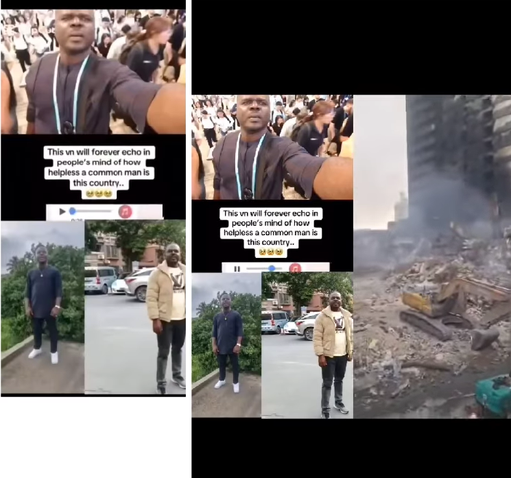 Heartbreaking final calls emerge from victim trapped in Great Nigeria House fire at Balogun Market