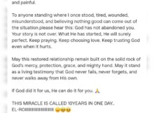 Actress Tonto Dikeh speaks on reconciliation with her child's father and healing after 10 years of public battles