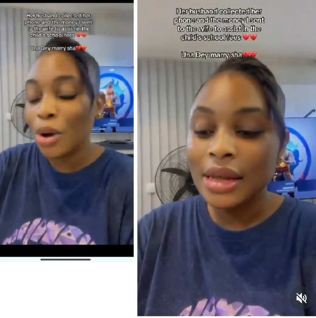 Lady confronts man after he allegedly collected school fees she sent to his wife