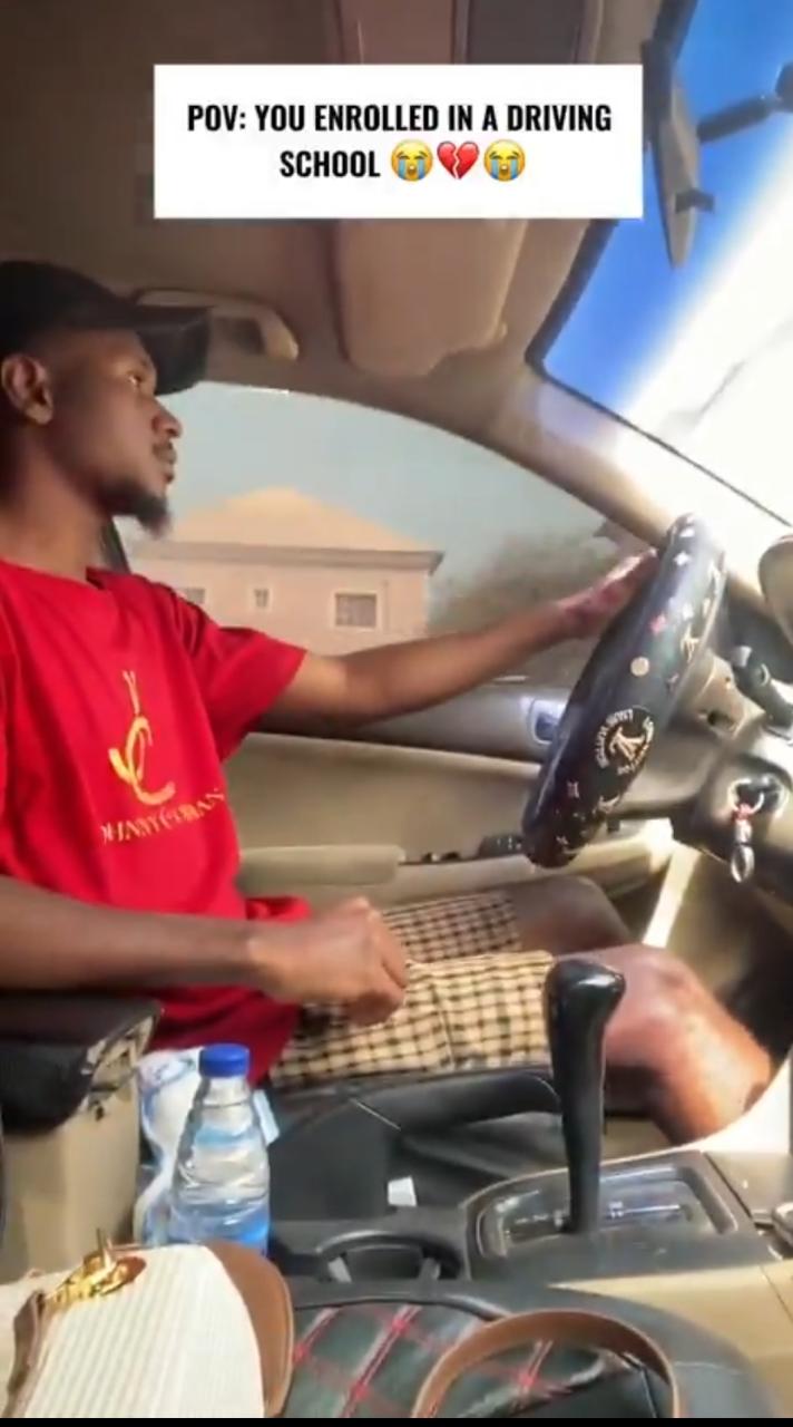 Man shares experience at driving school shows how harsh the instructor was during lessons