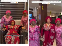 Friends of over 50 years steal hearts as they show up for their friends 80th birthday