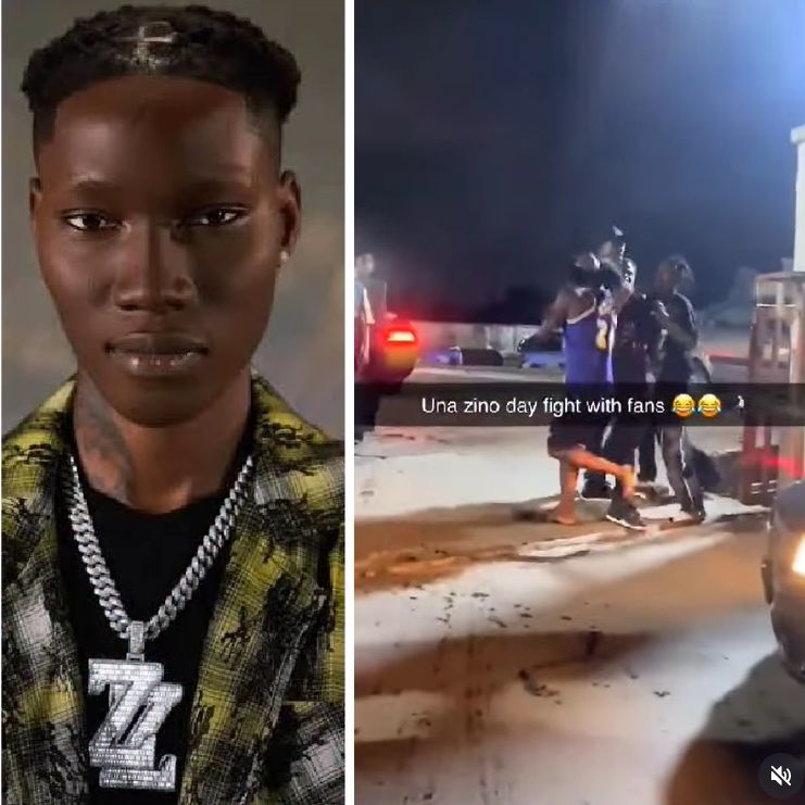 Singer Zinoleesky spotted exchanging soft punches with young man