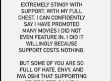 Actress Omoborty calls out colleagues over lack of support and poor movie promotion culture