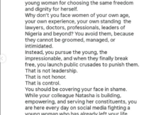 Actress Gina Onuoha fires back at Senator Ned Nwoko over Regina Daniels drug test, calls his reaction control, not love