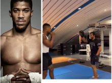 Anthony Joshua shares training footage weeks after friends tragic deaths in Nigeria