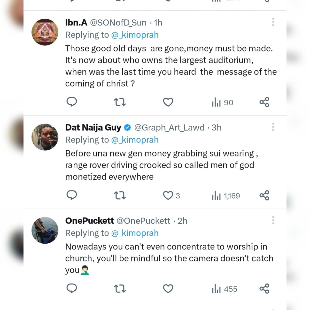 Now church is content! - BBN Star KimOprah sparks debate over cameras invading vulnerable moments in church services