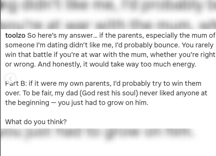 Media personality,Toolz says shed walk away if her partners mum doesnt like her, sparks debate online