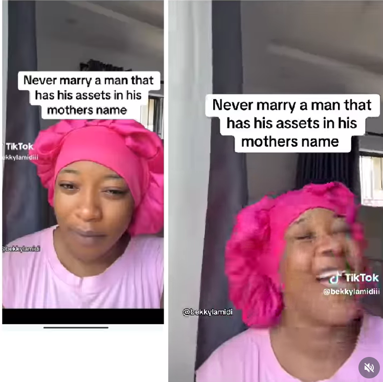 Never marry a man whose assets are under his mothers name  woman issues strong warning to ladies